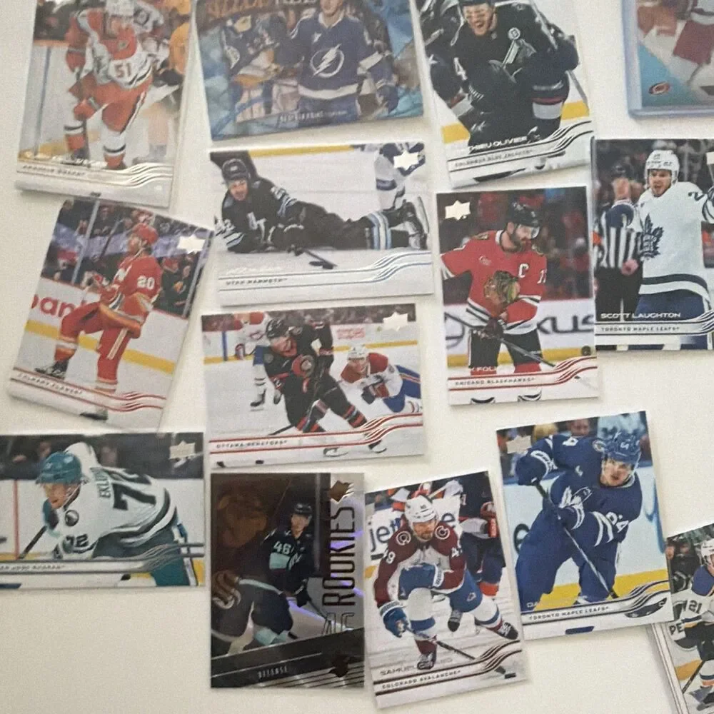 Hockey lot for sell over 70 cards, mint condition with bonus Rookie Michael Misa